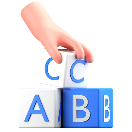 ABC-Blöcke  3D Icon