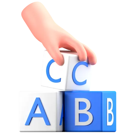 ABC-Blöcke  3D Icon