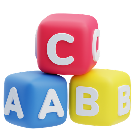 ABC-Blöcke  3D Icon