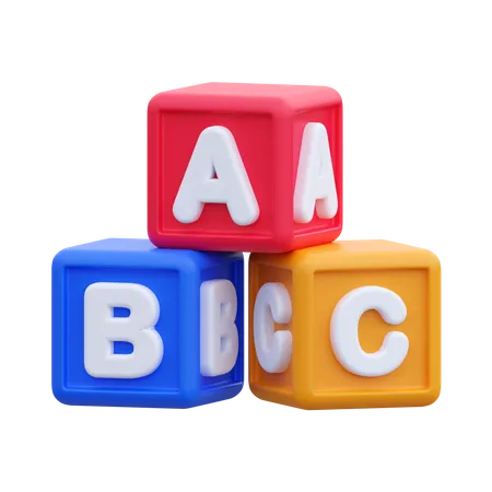 ABC-Blöcke  3D Icon