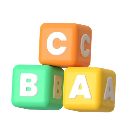 Abc Blocks  3D Icon