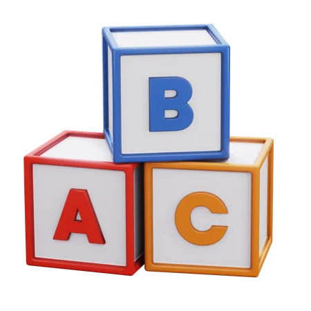 Abc Blocks  3D Icon