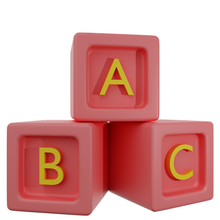 Abc Blocks  3D Icon