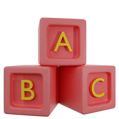 Abc Blocks  3D Icon