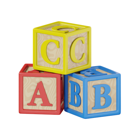 Abc Blocks  3D Icon