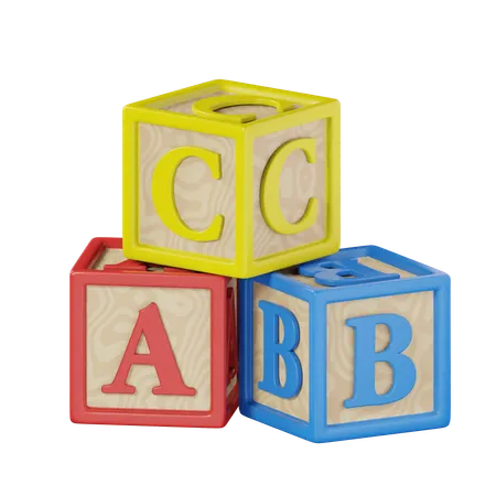 Abc Blocks  3D Icon