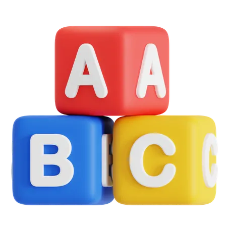 Abc Blocks  3D Icon