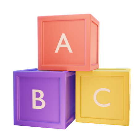 Abc Blocks  3D Icon