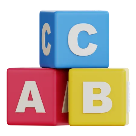 Abc Blocks  3D Icon