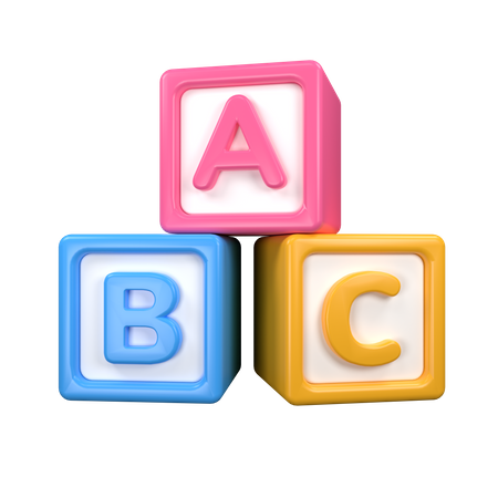 Abc Blocks  3D Icon