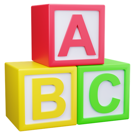 Abc Blocks  3D Icon