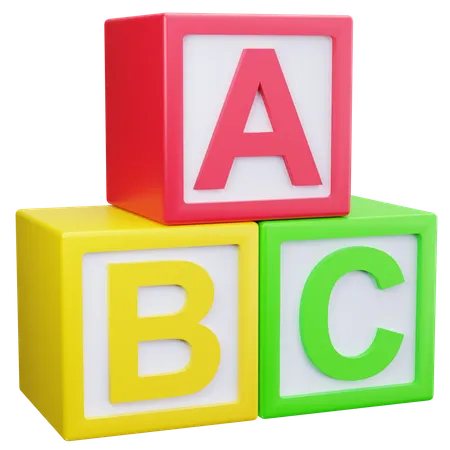 Abc Blocks  3D Icon