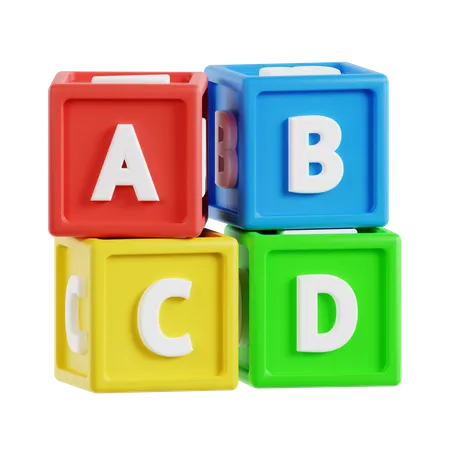 Abc Blocks  3D Icon