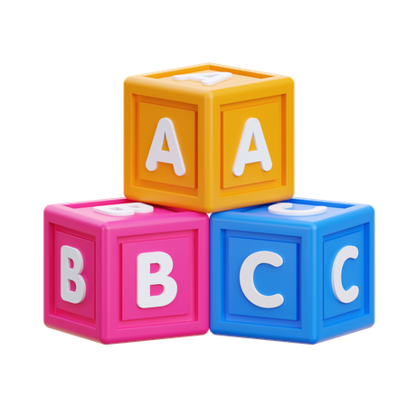 Abc Blocks  3D Icon