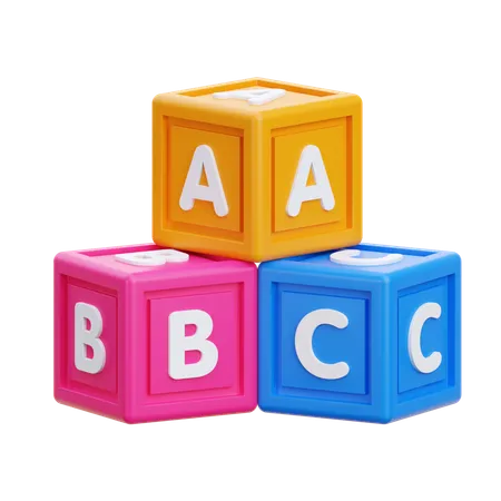 Abc Blocks  3D Icon