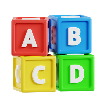 Abc Blocks  3D Icon