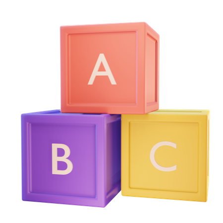 Abc Blocks  3D Icon