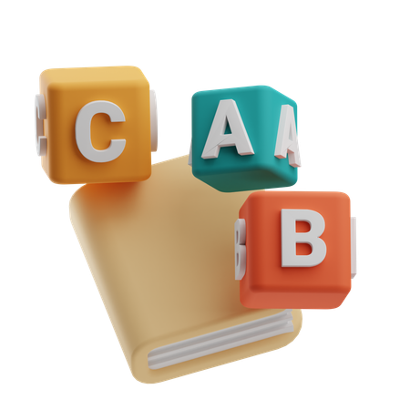 Abc Blocks  3D Icon