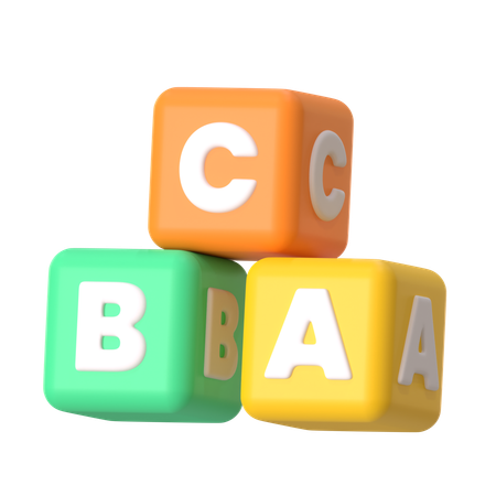 Abc Blocks  3D Icon