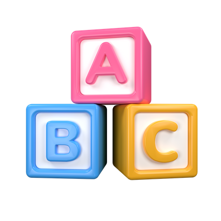 Abc Blocks 3D Icon