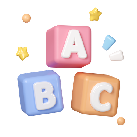 ABC 블록  3D Icon