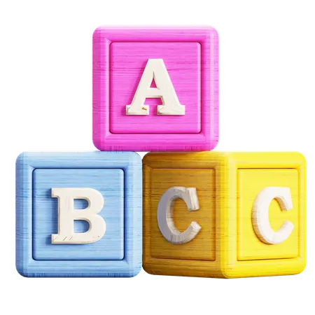 Abc Blocks  3D Icon