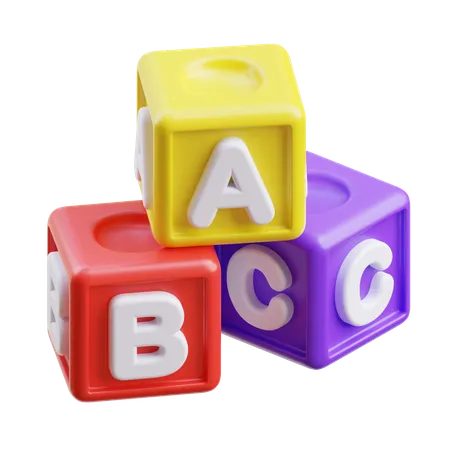 Bloco abc  3D Icon