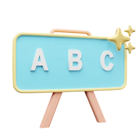 Abc Board 3D Icon