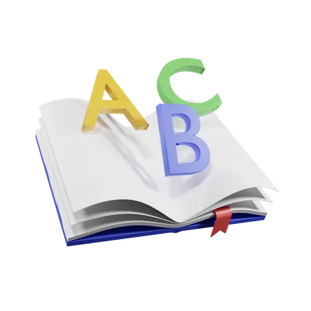 Abc Book  3D Illustration