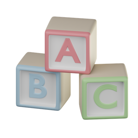 Abc Cube  3D Icon