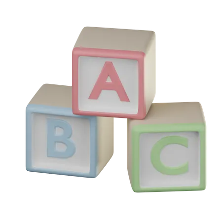 Abc Cube  3D Icon