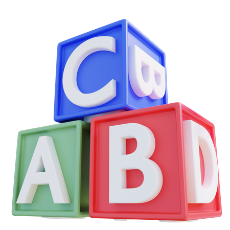 Abc Cube  3D Icon