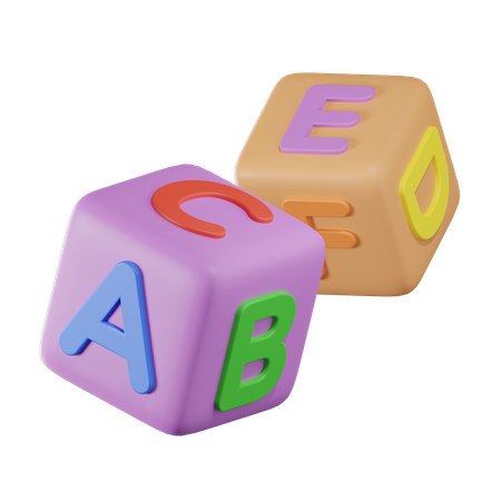 Abc Cube  3D Icon