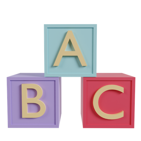 ABC Cubes  3D Icon