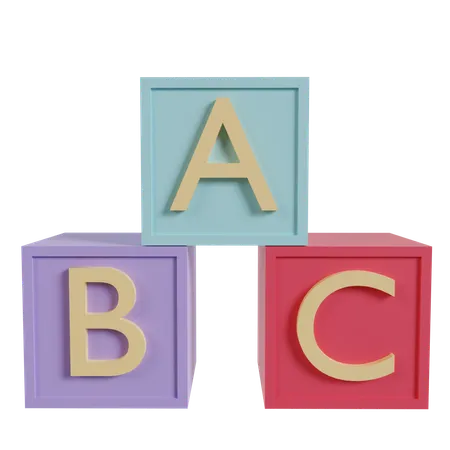 ABC Cubes  3D Icon