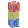 alphabet letters 3d logo
