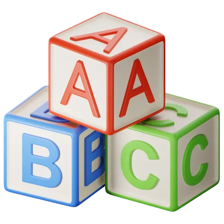 Cubo abc  3D Icon