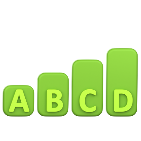 Gráfico abc  3D Icon