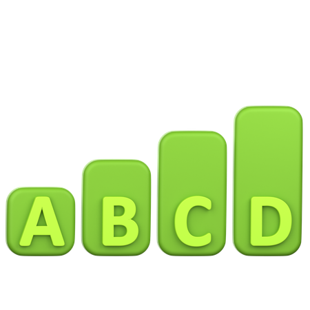 Abc Graph  3D Icon