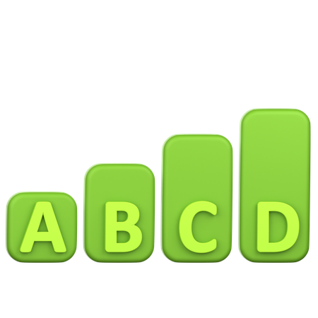 Abc Graph  3D Icon