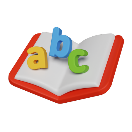 Libro abc  3D Icon