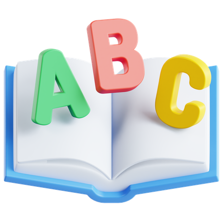 Livro abc  3D Icon