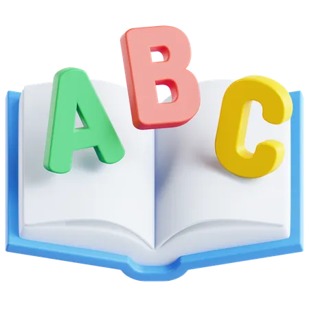 Livro abc  3D Icon