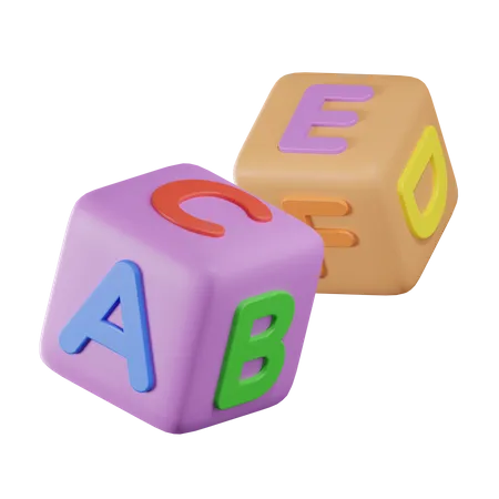 ABC-Würfel  3D Icon