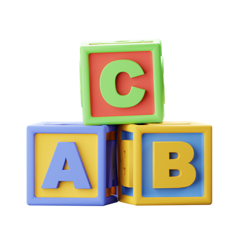 ABC-Würfel  3D Icon