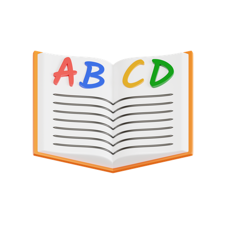 Libro abcd  3D Icon