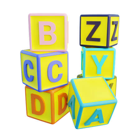 Abcdxyz Buchstabe  3D Icon