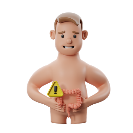 Abdominal pain  3D Icon