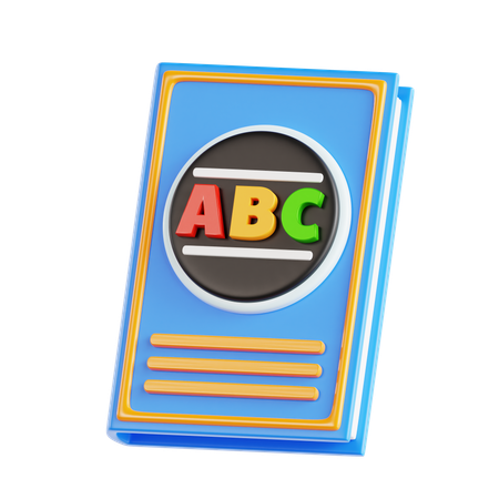 Livre de l'alphabet  3D Icon