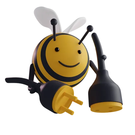 Lien brisé par une abeille  3D Icon